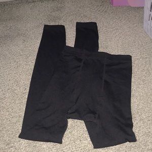 Black Fleece Tights
